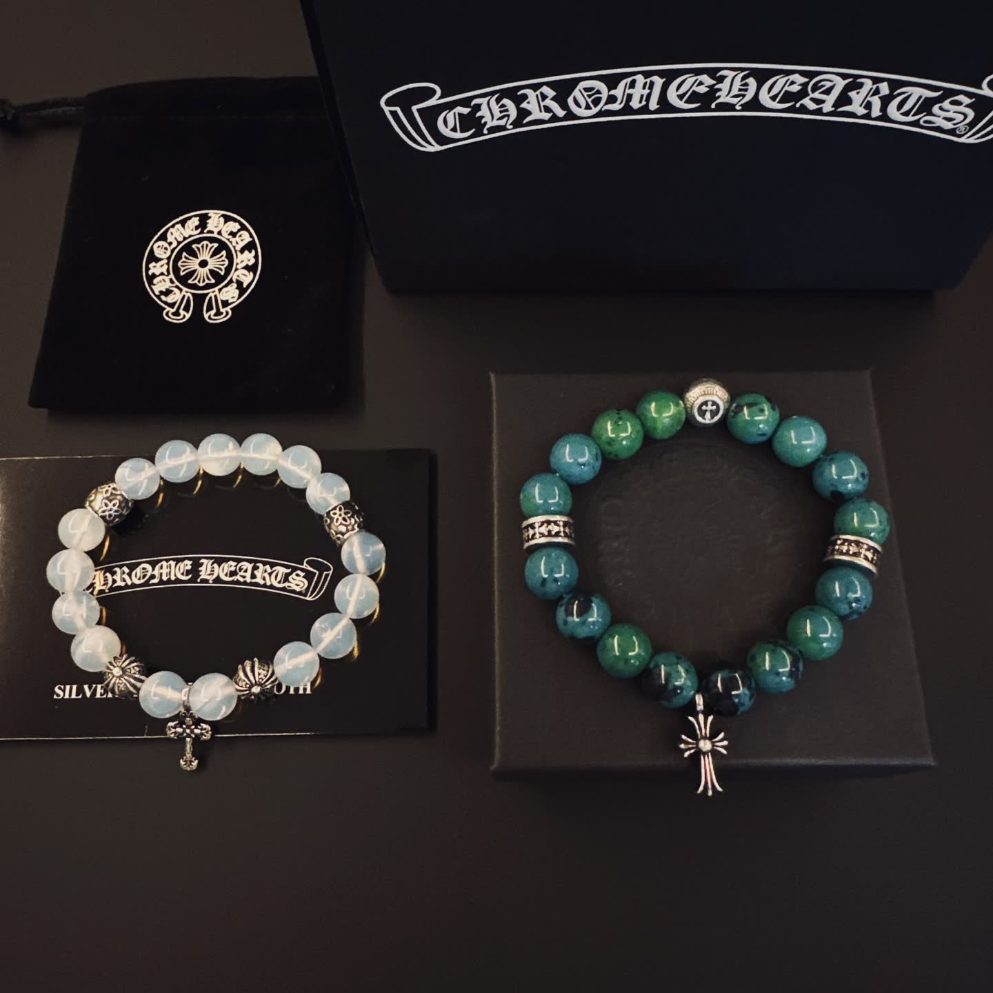 Chrome Hearts Beaded Bracelet Set Chrome Hearts Beaded Bracelet Set